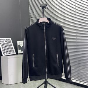 Lüks erkek ceketler stant yaka gevşek ceketler tasarımcı metal üçgen logo erkekler çiftler gündelik spor sweatshirtler hırkalı açık spor gündelik giyim giysileri