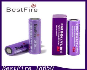 Batteria fire18650 Batteria agli ioni di litio 35A 2500mahBatterie Vape adatte a Kanger Dripbox Toptank Mini Mods 02041367147891