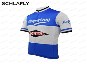 1972 Magicreme Belgian Team Cycling Jersey Short Sleeve Bike Wear Jersey Road Clothing Bicycle Comply Schlafly3466088