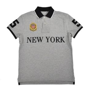 高品質の都市デザイナーポロスシャツ男性刺繍コットンロンドンネイビートロントニューヨークファッションカジュアルポロールTシャツS-6XL