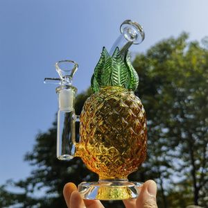 Bong in vetro spesso Inebrianti Pipa ad acqua Bubbler Riciclatore Impianti petroliferi Dab Accessorio per fumare erba secca