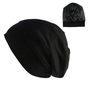 Elastik Pamuk Türban Şapka Düz Renkli Kadın Başörtüsü Bonnet İç Hijabs Cap Müslüman Baş Müslüman Kafa Femme Wrap Chemo Beanie Kafatası Caps268t