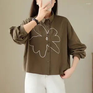 BLOUSES Women's Korea Japanese Style Brodery Sweet Girl's Chic Vintage Summer Autumn Blus Shirts Street Fashion Women Spring Casual
