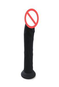 Realistyczny ogromny wibrator dildo czarny kolor sztuczny łechtaczka lateksowa dla dorosłych zabawki seksualne dla kobiet masażer fake Penis Big Dildo6411585