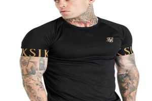 SIK Silk T Shirt Summer Short Sleeve Compression Tshirt Tshirt Tose TEE MĘŻCZYZN MĘŻCZYZN Casual Fashion Tshirts Men 2206293572339