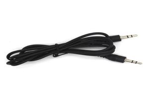 Czarne srebrne złącza 35 mm męskie kabel audio Aux do telefonu słuchawki mp3 mp4 cd eecta37a085395570