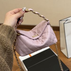 Women Designer Diamond Lattice hobo kołdane torby złota metalowa sprzęt Matelasse łańcuch crossbody torebki na ramię