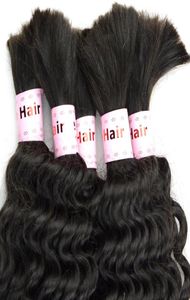 Curly Raw Human Hair Bulk Extensions Mix Length 34pcs 12inch28inch Brazilian Braids Hair Bundle Deep Wave Dyeable for Full34240533606715