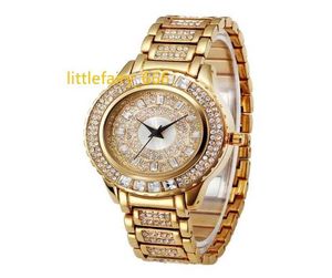 Luxury Women Automatic Iced Out Watch Mens Brand Watch Rome President Wristwatch Red Business Big Color Diamond Watches Men228n6438824