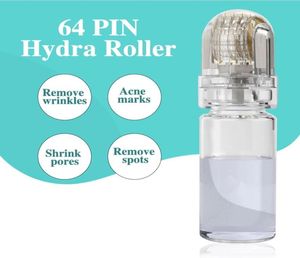 Hydra Derma Roller 025mmゴールドチタンチップマイクロニードルデルマスタンプアンチエージングフェイススキン再利用可能なマイクロニードル液体6271952