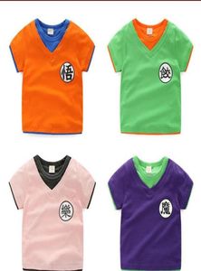 New selling baby day series short sleeve Tshirt summer children039s top children039s simple bottoming shirt for boys274l7919155