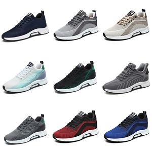 Men's Sports GAI Shoes breathable black white Beige grey blue platform Shoes Breathable Walking Sneakers trainers