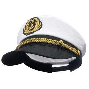 Crown British Navy Hat Metal Wheat Beret Cap Octagon skórzana czapka