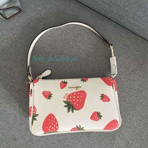 Womens Brand Handbags Nolita19cm Leather Bags Lychee Pattern Strawberry Print Chain Bag