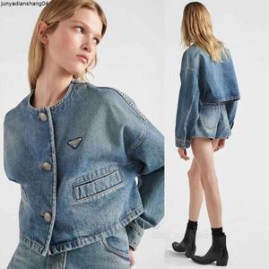 Yaz bayan denim uzun kollu artı şort elbise eski retro tarzı ceket yüksek bel versiyon moda gündelik yapmak için. CC