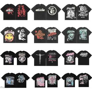 Hellstar camisa dos homens t-shirts de manga curta t das mulheres dos homens de alta qualidade streetwear hip hop moda t camisa hell star curto p22h