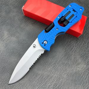 Wholesalers 4 Models 1920 Select Fire Multi-Function Folding Knife Bead Blast Plain Blade Nylon Wave Fiber Handles Outdoors Self-Defense Tools 7500 9000 7550 1660