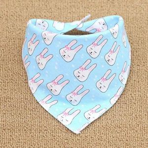 Dog Apparel White Bear Cotton Cat Kerchief For Large Dogs Grooming Accessories Triangle Scarf Bow Tie Bandanas Pet Supplies