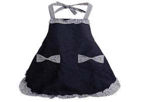 Carino retrò adorabile vintage da donna cucina moda flirty grembiuli da donna con tasche modelli neri per il giorno della mamma regalo3272858