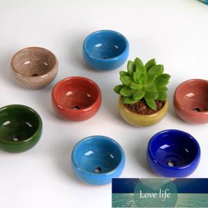 Mini Ceramics Pots Practical Round Garden-Pot Breathable Planters For Home Desktop Succulents Plants Flowerpot Gjavascript:arden Supplies 12pcs