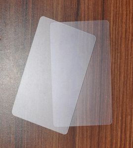 2020 1000 PCSLOTHIGH KALİTE CR80 PVC Plastik Plastik ClearTranslucentTransparent Boş Card5676540