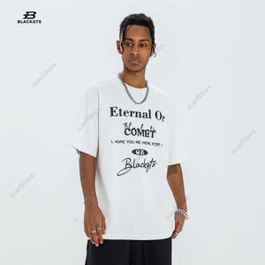 GTS Street Trendy Basit Mektup Baskılı Kısa Kollu T-Shirt 2024 İlkbahar/Yaz Amerikan Moda Markası Gevşek Yuvarlak Boyun Erkekler İçin Günlük Tişört