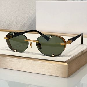 Modische Sonnenbrille für Männer und Frauen, Sommer, MONSIEUR 153C, Designer, Outdoor, Laufsteg, Strandstil, Anti-Ultraviolett, UV400, Retro, beliebte Platte, ovaler Rahmen, zufällige Box