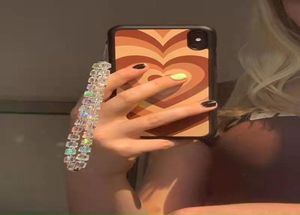 Trendy Stone Pearl Beads Łańcuch telefonu komórkowego Kobiety Pasek telefonu komórkowego Antilost Smycz wisząca biżuteria Bransoletka Bransoletka Bieglarz 6710220