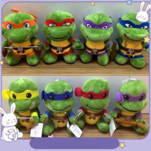 Wholesale cute Kung Fu turtle pendant plush toy kids game playmate holiday gift claw machine prizes