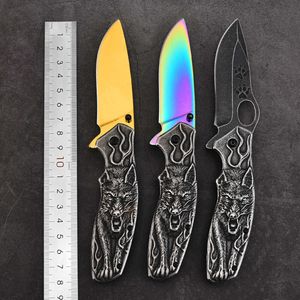 Stainless Steel Folding Multi-Purpose Camping Tactical Survival Outdoor Creative Portable Fruit Knife 663051