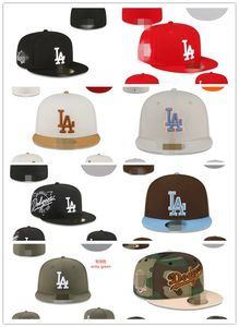 I più nuovi 2024 Cappelli aderenti Cappello snapback Cappellini da baskball Tutti i team Logo LLAA uomo donna Sport all'aria aperta Ricamo Cotone piatto Berretti chiusi Berretto da sole flessibile taglia 7-8 hh-3.6