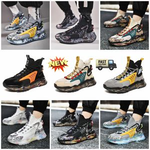 Athletic Shoes GAI Outdoor Men Shoe Hiking Sports Non-Slip Wear-Resistant Trainings Shoes Sneaker soft comfortable ventilate high platform black