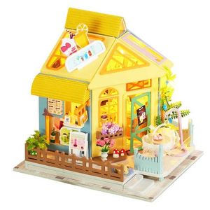 الهندسة المعمارية/DIY House Chrimas Gifts New DIY Wooden Doll House Model Model Model