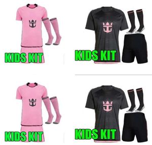 2024 Suarez Messis Miami Jerseys Soccer CF Sergio Martinez Yedlin Van de Beek Beckham MLS 24 25 Fotboll Kids Skjorta Kits Child Child