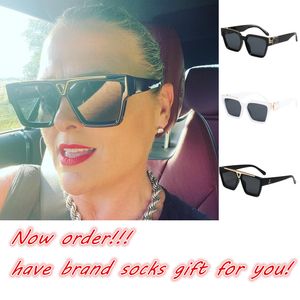 mens designer sunglasses 1.1 millionaires sunglasses fashion womens sunglasses outdoor classic Lis V glasses UV400 1.1 evidence sunglasses with box and socks gift