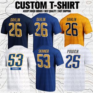 Rasmus Dahlin Alex Tuch Pat LaFontaine Jeff Skinner Owen Power USA Hockey Club Fans Branded Short Sleeve T-Shirt Tees