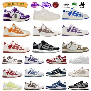 Marca italiana Skel-Top Low Casual Shoes Skelet Bones Runner Top Low Skel Skeleton Mulheres Homens Luxo Azul Vermelho Branco Preto Verde Cinza Original 35-46