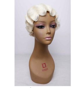 613 Color Wig Synthetic Wig Ondas de dedo Wig Hair Resista ao calor Wigs curtos para mulheres afro -americanas Cosplay 3 Colors7566702