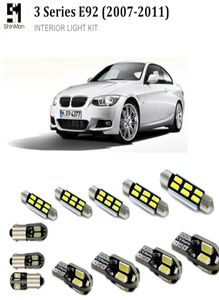 Shinman 18pcs Erro Car LED Interior Light Kit Auto Lâmpadas Led para BMW E92 20072011 led interior lighting5771616