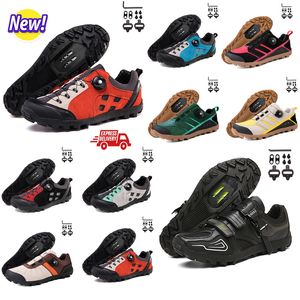 Calzature da ciclismo Uomo Scarpe da ginnastica per bici da strada veloci Scarpe da ciclismo in carbonio piatto Tacchetti MTB Scarpe da bicicletta da montagna da donna Pedali SPD Raadcing Biking Footwar GAI