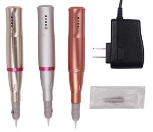 good quality 4 levels speed pmu pen electric tattoo gun with builtin batterry visible needle size for eyebrow lips makeup pen5168383