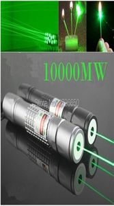 Puntatori laser verdi militari 100w 100000m 532nm Torcia Lazer ad alta potenza che brucia fiammifero Luce brucia caccia 2205105988726