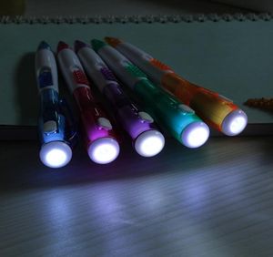 Multifunctional night reading luminous lighting pen small flashlight ballpoint pen LED advertising light pen2050629