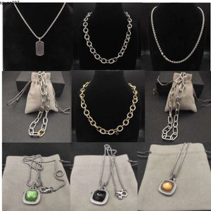 Designer-Anhänger aus Sterlingsilber für Damen, beliebte Retro-Kette, Goldbox, Schmuck, Geschenke