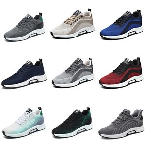 Herrsportskor gai andas Black White Grey Blue Platform Shoes Breattable Walking Sneakers Trainers Tennis Five