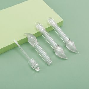 Empty Lipgloss Tube 5ml Mini Creative Writing Brush Shape Transparent Clear DIY Cosmetic Packaging Lip Glaze Bottles F202484