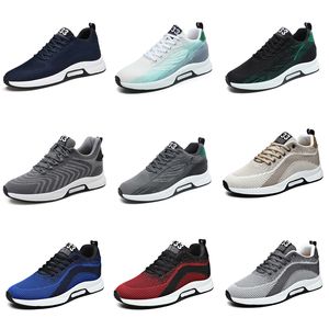 GAI Herren-Sportschuhe, atmungsaktiv, schwarz, weiß, blau, grau, Plateauschuhe, Sneakers, Turnschuhe, atmungsaktiv, zum Gehen