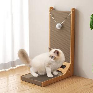 猫スクレーパースクラッカータワークライミングツリーアクセサリー猫ペット製品のスクラッチポストポールボールスクラッチボードクローシャープナー240304