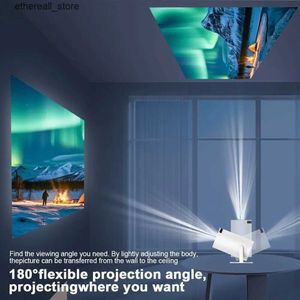 Projectors Magcubic Projector Hy300 4K Android 11 Dual Wifi6 200 ANSI Allwinner H713 BT5.0 1080P 1280*720P Home Cinema Outdoor Proor Q240306