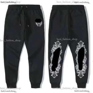 2024 America Street Chromees Hearts Men's Sanskrit Printing Pants Sanskrit Alphabet Autumn Womens Cross Ch Sweatpants Horseshoe Letter Print Printers M-2XL 332